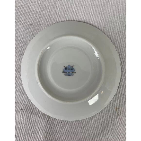 Demitasse Cups & Saucers Set Of 6 Pink Floral Porcelain Vintage Made In China - Picture 7 of 12